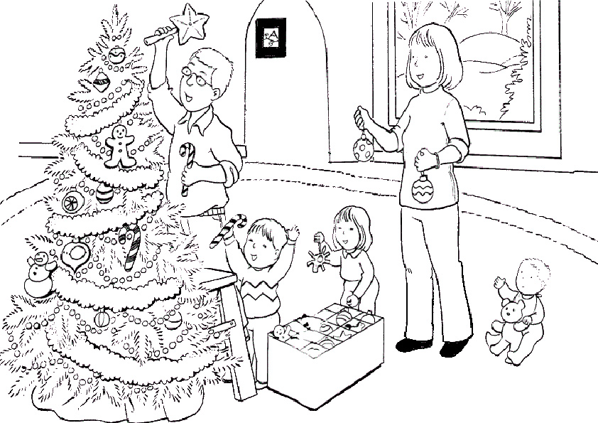 Ausmalbilder-Weihnachtsbaume-3